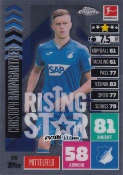 Sticker Christoph Baumgartner - German Bundesliga 2020-2021. Match Attax Chrome n. 88 - Topps