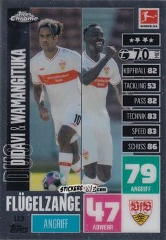 Cromo Daniel Didavi / Silas Wamangituka - German Bundesliga 2020-2021. Match Attax Chrome n. 113 - Topps