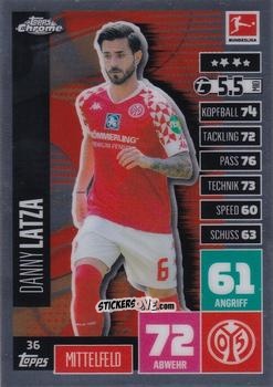 Sticker Danny Latza - German Bundesliga 2020-2021. Match Attax Chrome n. 36 - Topps
