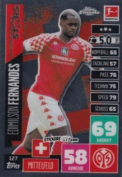 Sticker Edimilson Fernandes - German Bundesliga 2020-2021. Match Attax Chrome n. 127 - Topps
