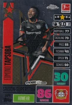 Sticker Edmond Tapsoba - German Bundesliga 2020-2021. Match Attax Chrome n. 164 - Topps