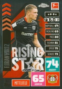 Cromo Florian Wirtz - German Bundesliga 2020-2021. Match Attax Chrome n. 81 - Topps