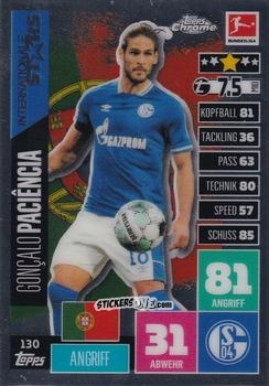 Cromo Gonçalo Paciência - German Bundesliga 2020-2021. Match Attax Chrome n. 130 - Topps