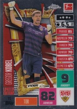 Figurina Gregor Kobel - German Bundesliga 2020-2021. Match Attax Chrome n. 71 - Topps