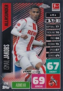 Cromo Ismail Jakobs - German Bundesliga 2020-2021. Match Attax Chrome n. 178 - Topps