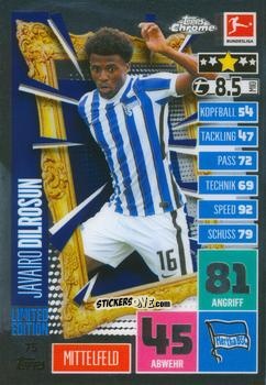 Cromo Javairo Dilrosun - German Bundesliga 2020-2021. Match Attax Chrome n. 75 - Topps