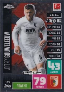 Sticker Jeffrey Gouweleeuw - German Bundesliga 2020-2021. Match Attax Chrome n. 133 - Topps
