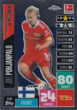 Cromo Joel Pohjanpalo - German Bundesliga 2020-2021. Match Attax Chrome n. 118 - Topps