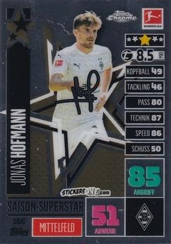 Sticker Jonas Hofmann - German Bundesliga 2020-2021. Match Attax Chrome n. 166 - Topps