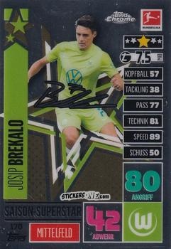 Cromo Josip Brekalo - German Bundesliga 2020-2021. Match Attax Chrome n. 170 - Topps