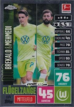 Figurina Josip Brekalo / Admir Mehmedi - German Bundesliga 2020-2021. Match Attax Chrome n. 114 - Topps