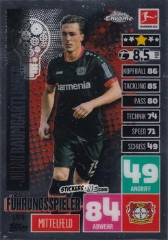 Figurina Julian Baumgartlinger - German Bundesliga 2020-2021. Match Attax Chrome n. 149 - Topps