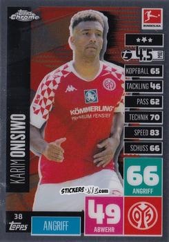 Figurina Karim Onisiwo - German Bundesliga 2020-2021. Match Attax Chrome n. 38 - Topps
