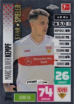 Figurina Marc Oliver Kempf - German Bundesliga 2020-2021. Match Attax Chrome n. 200 - Topps