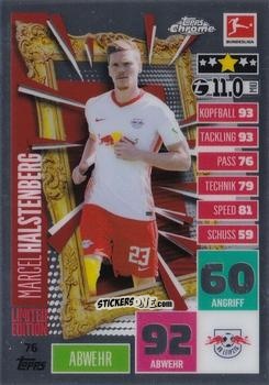 Sticker Marcel Halstenberg - German Bundesliga 2020-2021. Match Attax Chrome n. 76 - Topps