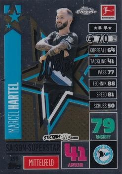 Cromo Marcel Hartel - German Bundesliga 2020-2021. Match Attax Chrome n. 156 - Topps