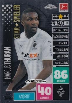 Figurina Marcus Thuram - German Bundesliga 2020-2021. Match Attax Chrome n. 198 - Topps