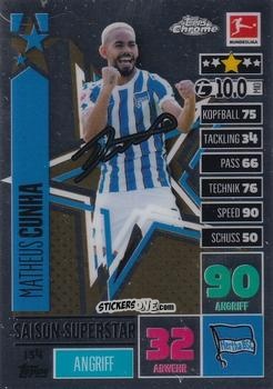 Cromo Matheus Cunha - German Bundesliga 2020-2021. Match Attax Chrome n. 154 - Topps