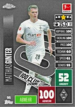 Sticker Matthias Ginter - German Bundesliga 2020-2021. Match Attax Chrome n. 95 - Topps