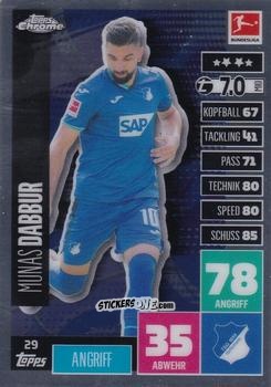 Cromo Munas Dabbur - German Bundesliga 2020-2021. Match Attax Chrome n. 29 - Topps