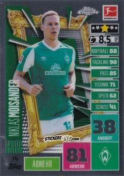 Cromo Niklas Moisander - German Bundesliga 2020-2021. Match Attax Chrome n. 74 - Topps