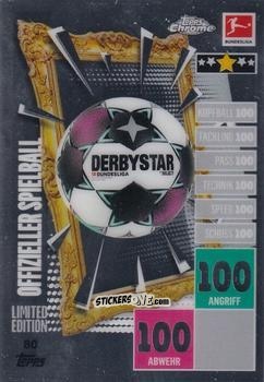 Figurina Offizieller Spielball - German Bundesliga 2020-2021. Match Attax Chrome n. 80 - Topps