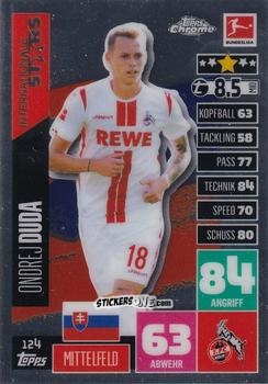 Sticker Ondrej Duda - German Bundesliga 2020-2021. Match Attax Chrome n. 124 - Topps