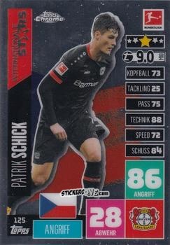 Sticker Patrik Schick - German Bundesliga 2020-2021. Match Attax Chrome n. 125 - Topps