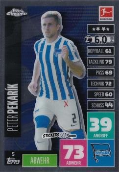 Figurina Peter Pekarík - German Bundesliga 2020-2021. Match Attax Chrome n. 5 - Topps