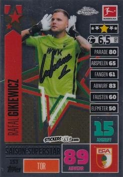 Figurina Rafal Gikiewicz - German Bundesliga 2020-2021. Match Attax Chrome n. 153 - Topps