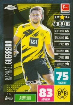 Figurina Raphaël Guerreiro - German Bundesliga 2020-2021. Match Attax Chrome n. 16 - Topps