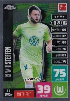 Sticker Renato Steffen - German Bundesliga 2020-2021. Match Attax Chrome n. 52 - Topps