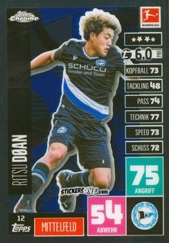 Sticker Ritsu Dōan - German Bundesliga 2020-2021. Match Attax Chrome n. 12 - Topps