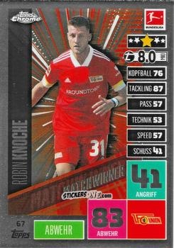 Figurina Robin Knoche  - German Bundesliga 2020-2021. Match Attax Chrome n. 67 - Topps