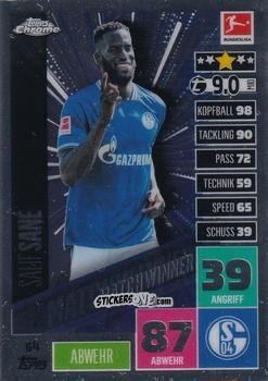 Cromo Salif Sané - German Bundesliga 2020-2021. Match Attax Chrome n. 64 - Topps