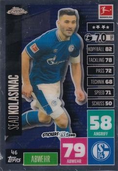 Figurina Sead Kolasinac - German Bundesliga 2020-2021. Match Attax Chrome n. 46 - Topps