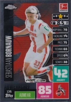 Sticker Sebastiaan Bornauw - German Bundesliga 2020-2021. Match Attax Chrome n. 136 - Topps