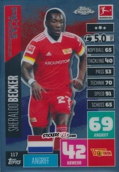 Sticker Sheraldo Becker - German Bundesliga 2020-2021. Match Attax Chrome n. 117 - Topps