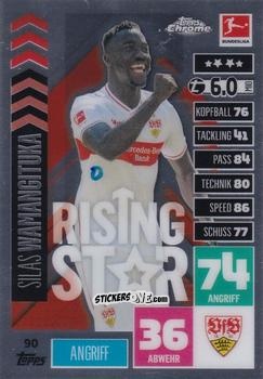 Cromo Silas Wamangituka - German Bundesliga 2020-2021. Match Attax Chrome n. 90 - Topps