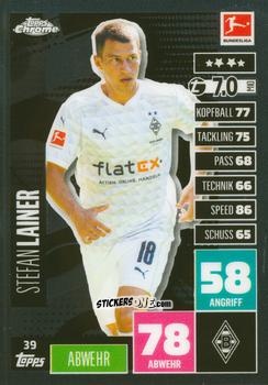 Sticker Stefan Lainer - German Bundesliga 2020-2021. Match Attax Chrome n. 39 - Topps