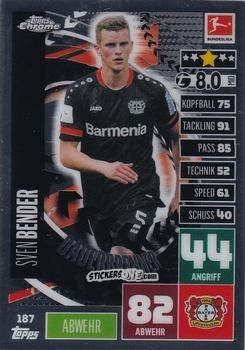 Figurina Sven Bender - German Bundesliga 2020-2021. Match Attax Chrome n. 187 - Topps