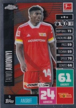 Cromo Taiwo Awoniyi - German Bundesliga 2020-2021. Match Attax Chrome n. 9 - Topps