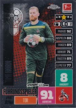Sticker Timo Horn  - German Bundesliga 2020-2021. Match Attax Chrome n. 148 - Topps