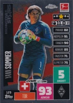 Figurina Yann Sommer - German Bundesliga 2020-2021. Match Attax Chrome n. 129 - Topps