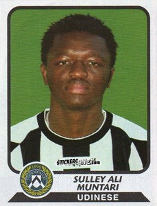Sticker Sulley Ali Muntari - Calciatori 2003-2004 n. A104 - Panini