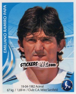 Sticker Emiliano Papa - Copa Mundial Sudáfrica 2010 n. 71 - Navarrete