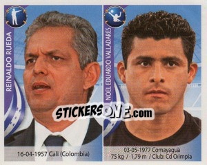 Cromo Reinaldo Rueda / Noel Valladares - Copa Mundial Sudáfrica 2010 n. 435 - Navarrete