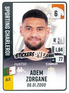 Cromo Adem Zorgane - Belgian Pro League 2022-2023 n. 104 - Panini