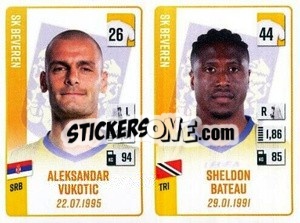 Figurina Aleksandar Vukotic / Sheldon Bateau - Belgian Pro League 2022-2023 n. 424 - Panini