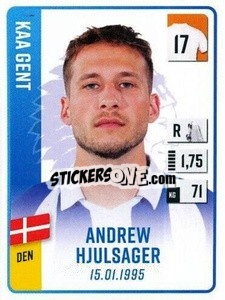 Cromo Andrew Hjulsager - Belgian Pro League 2022-2023 n. 166 - Panini